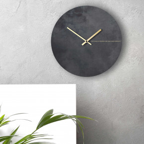 Design Object - Modello: Moon - Orologio da parete rotondo in metallo dal design minimal ed elegante - Colore: Nero - SKU: ITDO6 