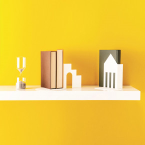 Formae - Fermalibri in acciaio verniciato in stile metropolitano "Damasco" modello 2 - SKU: DAMAU2 