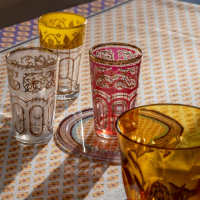 Vesta - Modello: Decor - Sottobottiglia rotondo in PMMA dal design moderno con decoro Rainbow - SKU: 04252D48 - Codice EAN: 8059692104178 