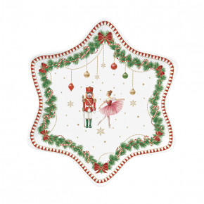 Easy Life - Modello: Magie de Noel - Piattino in porcellana a tema natalizio - SKU: R1484#MNOE - Codice EAN: 8001544020303 