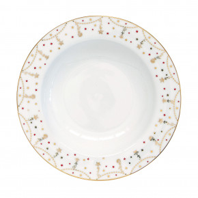 Easy Life - Modello: Christmas Lights - Set 6 Piatti fondi in porcellana a tema natalizio - Colore: Oro - SKU: R0943#CHLI - Codice EAN: 8001544133089