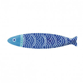 Easy Life - Modello: Sea Friends - Piatto in porcellana a forma di pesce - Colore: Blu - SKU: R2596#SE01 