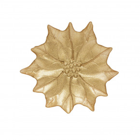 Easy Life - Modello: White Elegance - Piatto in vetro a forma di fiore - Colore: Oro - SKU: R1426#WHEL - Codice EAN: 8001544176000