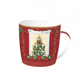 Easy Life - Modello: Festive Avenue - Tazza colazione in porcellana con scatola in latta - Colore: Multicolore - SKU: R0217#FEAV - Codice EAN: 8001544175096 