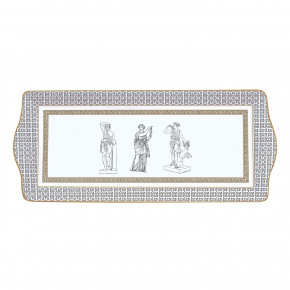 Easy Life - Modello: Palladium - Vassoio rettangolare in porcellana - Colore: Bianco - SKU: R1109#PALL - Codice EAN: 8001544123219 