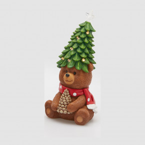 EDG - Enzo de Gasperi - Modello: Orso - Decorazione natalizia con orsetto con dolcetto e led - Colore: Marrone - SKU: 8100867A976/DOLCE 