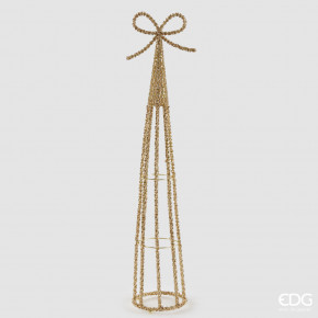 EDG - Enzo de Gasperi - Modello: Jewel - Decorazione natalizia cono a forma di alberello - Colore: Oro - SKU: 8100712A010 - Codice EAN: 8059824497536 