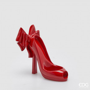 EDG - Enzo de Gasperi - Decoro natalizio portabottiglia con forma di scarpetta rossa - Colore: Rosso - SKU: 8101203A400 - Codice EAN: 8059824562760 