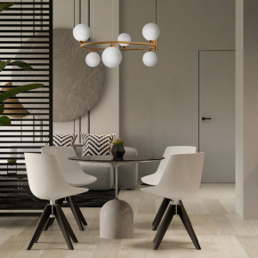 Maytoni - Modello: Ring - Sospensione grande in metallo diffusori regolabili in altezza - Attacco Lampadina: G9 - 6 Lampadine - Watt 25W - Dimmerabile: NO - Grado di Protezione: IP20 - SKU: MOD013PL-06 