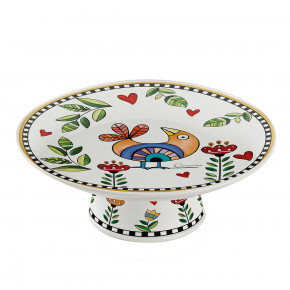 Egan - Modello: Cocoricò - Alzata per dolci in porcellana dal design moderno - Colore: Giallo - SKU: 228031 - Codice EAN: 8052278331722 