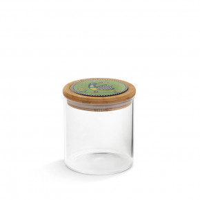 Egan - Modello: Cocoricò - Barattolo ermetico in vetro con coperchio in legno e ceramica - Colore: Verde - SKU: 228051 - Codice EAN: 8052278335331 