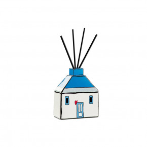 Egan - Modello: Le Casette - Bottiglia profumatore grande in cermica smaltata dal design moderno - Colore: Blu - SKU: 192037 - Codice EAN: 8052278331579 