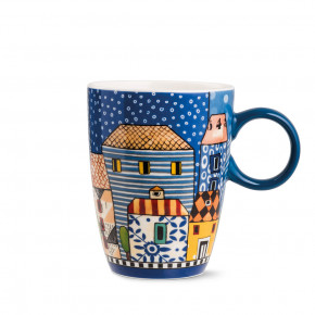Egan - Mug in ceramica "Paese Mio" - Colore: Blu - SKU: 121003 - Codice EAN: 8055267581825 