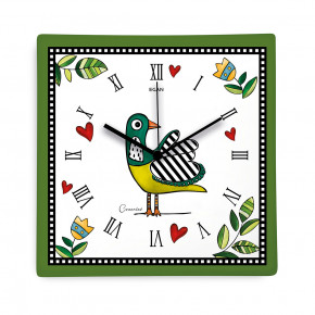 Egan - Modello: Cocoricò - Orologio da parete in ceramica dal design moderno ed elegante - Colore: Verde - SKU: 228040 - Codice EAN: 8052278331814 