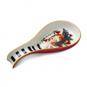 Egan - Modello: Le Pupazze - Poggiamestolo in ceramica dal design moderno - Colore: Rosso - SKU: 214025 - Codice EAN: 8059018038286