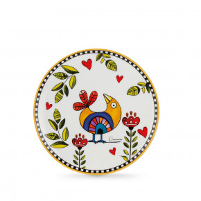 Egan - Modello: Cocoricò - Set 6 piatti da dessert in porcellana dal design moderno - Colore: Giallo - SKU: 228009 - Codice EAN: 8059018039955