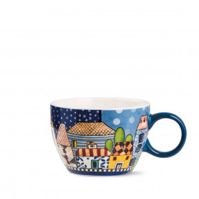 Egan - Tazza colazione in ceramica "Paese Mio" - Colore: Blu - SKU: 121006 - Codice EAN: 8055267581856