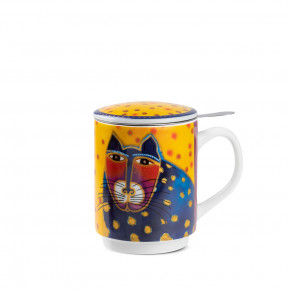 Egan - Modello: Laurel Burch - Tisaniera in porcellana - Colore: Giallo - SKU: 174004 - Codice EAN: 8052278336406 