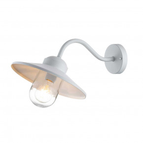 Elstead Lighting - Modello: Klampenborg - Applique da esterno a parete con struttura in acciaio e diffusore in vetro - Colore: Bianco - Attacco Lampadina: E27 - 1 Lampadina - Watt 60W - Dimmerabile: NO - Grado di Protezione: IP44 - Classe Energetica: A+ - SKU: KLAMPENBORG-WHT - Codice EAN: 5024005292609 