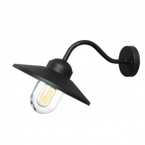 Elstead Lighting - Modello: Klampenborg - Applique da esterno a parete con struttura in acciaio e diffusore in vetro - Colore: Nero - Attacco Lampadina: E27 - 1 Lampadina - Watt 60W - Dimmerabile: NO - Grado di Protezione: IP44 - Classe Energetica: A+ - SKU: KLAMPENBORG-BK - Codice EAN: 5024005263616 