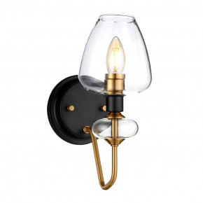 Elstead Lighting - Modello: Armand - Applique da parete in acciaio con 1 diffusore in vetro dal design moderno - Colore: Ottone - Attacco Lampadina: E14 - 1 Lampadina - Watt 40W - Dimmerabile: NO - Grado di Protezione: IP20 - Classe Energetica: A - SKU: DL-ARMAND1-AB - Codice EAN: 5024005378914