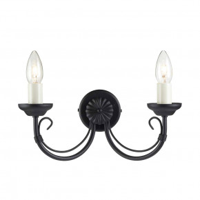Elstead Lighting - Modello: Chartwell - Applique da parete in acciaio dal design classico con doppio diffusore - Colore: Nero - Attacco Lampadina: E14 - 2 Lampadine - Watt 60W - Dimmerabile: NO - Grado di Protezione: IP20 - Classe Energetica: A - SKU: CH2-BLACK - Codice EAN: 5024005214007 