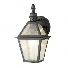 Elstead Lighting - Modello: Polruan - Applique da parete per esterni con struttura in acciaio e diffusore in vetro - Colore: Nero - Attacco Lampadina: E27 - 1 Lampadina - Watt 100W - Dimmerabile: NO - Grado di Protezione: IP44 - Classe Energetica: A - SKU: POLRUAN - Codice EAN: 5024005482604 