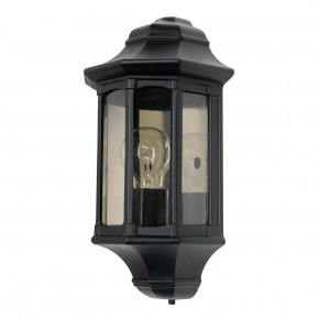 Elstead Lighting - Modello: Newbury - Applique da parete da esterno con struttura in alluminio e diffusore in acrilico - Colore: Nero - Attacco Lampadina: E27 - 1 Lampadina - Watt 60W - Dimmerabile: NO - Grado di Protezione: IP44 - Classe Energetica: A - SKU: GZH-NB7 - Codice EAN: 5024005552406