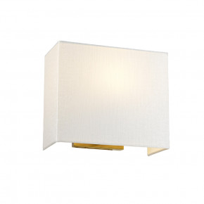Elstead Lighting - Modello: Riley - Applique moderna media con struttura in acciaio e paralume in tessuto - Attacco Lampadina: E27 - 1 Lampadina - Watt 60W - Dimmerabile: NO - Grado di Protezione: IP20 - Classe Energetica: A - SKU: DL-RILEY-M-IV 
