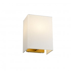 Elstead Lighting - Modello: Riley - Applique moderna piccola con struttura in acciaio e paralume in tessuto - Attacco Lampadina: E27 - 1 Lampadina - Watt 60W - Dimmerabile: NO - Grado di Protezione: IP20 - Classe Energetica: A - SKU: DL-RILEY-S-IV 
