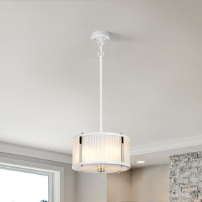 Elstead Lighting - Modello: Corona - Lampada a sospensione moderna media in acciaio con paralume in vetro - Attacco Lampadina: E27 - 2 Lampadine - Watt 60W - Dimmerabile: NO - Classe Energetica: A - SKU: DL-CORONA-2P