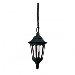 Elstead Lighting - Modello: Parish - Lampada a sospensione per esterni struttura in alluminio e diffusore in vetro - Colore: Nero - Attacco Lampadina: E27 - 1 Lampadina - Watt 60W - Dimmerabile: NO - Grado di Protezione: IP44 - Classe Energetica: A - SKU: PRM9-BLACK - Codice EAN: 5024005706816
