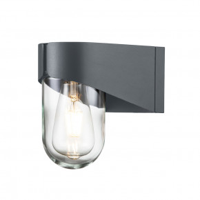 Elstead Lighting - Modello: Porto - Lampada da parete per esterno in accciaio con diffusore in vetro - Colore: Grigio - Attacco Lampadina: E27 - 1 Lampadina - Watt 60W - Dimmerabile: NO - Grado di Protezione: IP44 - Classe Energetica: A+ - SKU: PORTO - Codice EAN: 5024005004592 