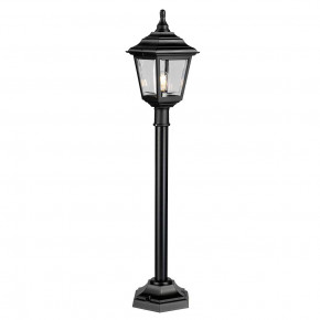 Elstead Lighting - Modello: Kerry - Lampione da giardino in resina e diffusore in acrilico - Colore: Nero - Attacco Lampadina: E27 - 1 Lampadina - Watt 100W - Dimmerabile: NO - Grado di Protezione: IP44 - Classe Energetica: A - SKU: KERRY-PILLAR - Codice EAN: 5024005520801 