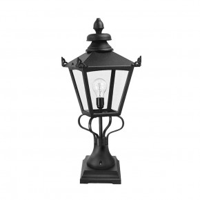 Elstead Lighting - Modello: Grampian - Lampioncino da giardino in alluminio e acciaio e diffusore in vetro - Colore: Nero - Attacco Lampadina: E27 - 1 Lampadina - Watt 100W - Dimmerabile: NO - Grado di Protezione: IP44 - Classe Energetica: A - SKU: GN1-BLACK - Codice EAN: 5024005256304 