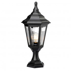 Elstead Lighting - Modello: Kinsale - Lampada da terra bassa da giardino in resina e diffusore in acrilico - Colore: Nero - Attacco Lampadina: E27 - 1 Lampadina - Watt 100W - Dimmerabile: NO - Grado di Protezione: IP44 - Classe Energetica: A - SKU: KINSALE-PED-POR - Codice EAN: 5024005521303 