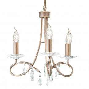 Elstead Lighting - Modello: Christina - Lampadario a 3 luci in acciaio con pendenti in cristallo dal design classico - Colore: Oro/Argento - Attacco Lampadina: E14 - 3 Lampadine - Watt 60W - Dimmerabile: NO - Grado di Protezione: IP20 - Classe Energetica: A - SKU: CRT3-SILVER-GOLD - Codice EAN: 5024005475705 