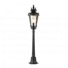 Elstead Lighting - Modello: Baltimore - Lampione da giardino con struttura in alluminio e diffusore in vetro - Colore: Bronzo - Attacco Lampadina: E27 - 1 Lampadina - Watt 100W - Dimmerabile: NO - Grado di Protezione: IP44 - Classe Energetica: A - SKU: BT4-M 
