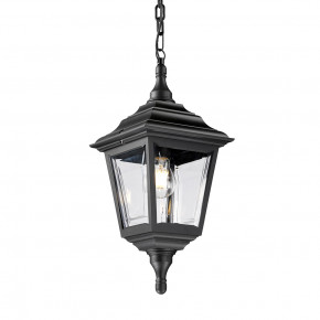 Elstead Lighting - Modello: Kerry - Lanterna a catena da esterno con struttura in polimero dal design rustico - Colore: Nero - Attacco Lampadina: E27 - 1 Lampadina - Watt 100W - Dimmerabile: NO - Grado di Protezione: IP44 - Classe Energetica: A - SKU: KERRY-CHAIN - Codice EAN: 5024005520603
