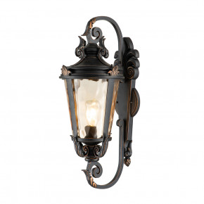 Elstead Lighting - Modello: Baltimora - Lanterna da parete grande in acciaio con diffusore in vetro da giardino - Colore: Bronzo - Attacco Lampadina: E27 - 1 Lampadina - Watt 150W - Dimmerabile: NO - Grado di Protezione: IP44 - Classe Energetica: A - SKU: BT1-L - Codice EAN: 5024005456605 