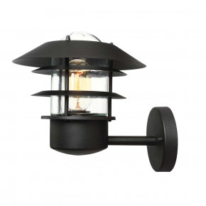 Elstead Lighting - Modello: Helsingor - Lanterna da parete per esterno in acciaio e diffusore in vetro - Colore: Nero - Attacco Lampadina: E27 - 1 Lampadina - Watt 60W - Dimmerabile: NO - Grado di Protezione: IP44 - Classe Energetica: A+ - SKU: HELSINGOR-BK - Codice EAN: 5024005263111 