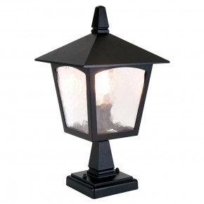 Elstead Lighting - Modello: York - Lampioncino da giardino rustico in alluminio con diffusore in vetro - Colore: Nero - Attacco Lampadina: E27 - 1 Lampadina - Watt 100W - Dimmerabile: NO - Grado di Protezione: IP44 - Classe Energetica: A - SKU: BL7-BLACK - Codice EAN: 5024005234401 