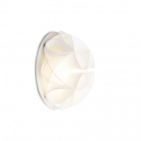 Emporium - Modello: Gemma - Applique moderna con diffusore in PVC - Colore: Bianco - Attacco Lampadina: E27 - 1 Lampadina - Watt 70W - Dimmerabile: NO - SKU: E120040008 - Codice EAN: 8023289495765 