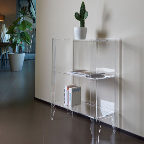 Emporium - Modello: Naif - Consolle grande per ingresso in plaxiglass dal design contemporaneo - Colore: Trasparente - SKU: E120235006 - Codice EAN: 8023289258414 