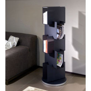 Emporium - Modello: Babele - Libreria da terra con struttura in plexiglass dal design moderno - SKU: E120118 