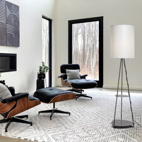 Emporium - Modello: Stone - Piantana con struttura in metallo e parlume in PVC - Attacco Lampadina: E27 - 1 Lampadina - Watt 70W - Dimmerabile: NO - Grado di Protezione: IP20 - SKU: E120065