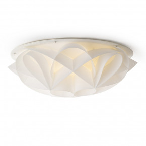 Emporium - Modello: Gemma - Plafoniera rotonda moderna con diffusore in pvc grande con 4 lampadine - Colore: Bianco - Attacco Lampadina: E27 - 4 Lampadine - Watt 70W - Dimmerabile: NO - Grado di Protezione: IP20 - SKU: E120041008 - Codice EAN: 8023289495536 