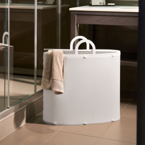 Emporium - Modello: Rasky - Portabiancheria in PVC medio - Colore: Bianco - SKU: E120210008 - Codice EAN: 8023289504610 