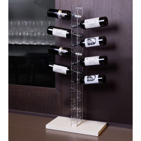 Emporium - Modello: Perbacco - Portabottiglie da terra in plexiglas dal design moderno - SKU: E120201 