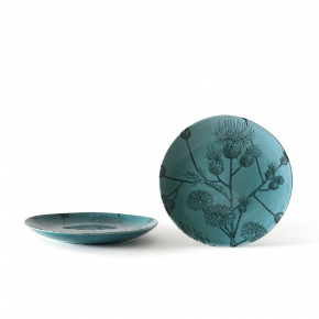 Evviva - Modello: Flora - Set 4 Piatti frutta in ceramica - Colore: Verde - SKU: EVV-22452 